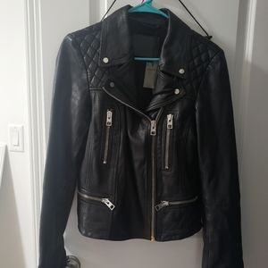 Allsaints Bleeker leather biker jacket